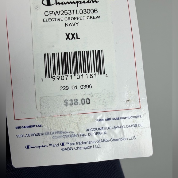 Champion Women's French Terry Sweatshirt - Navy XS, L & XXL - Picture 9 of 13